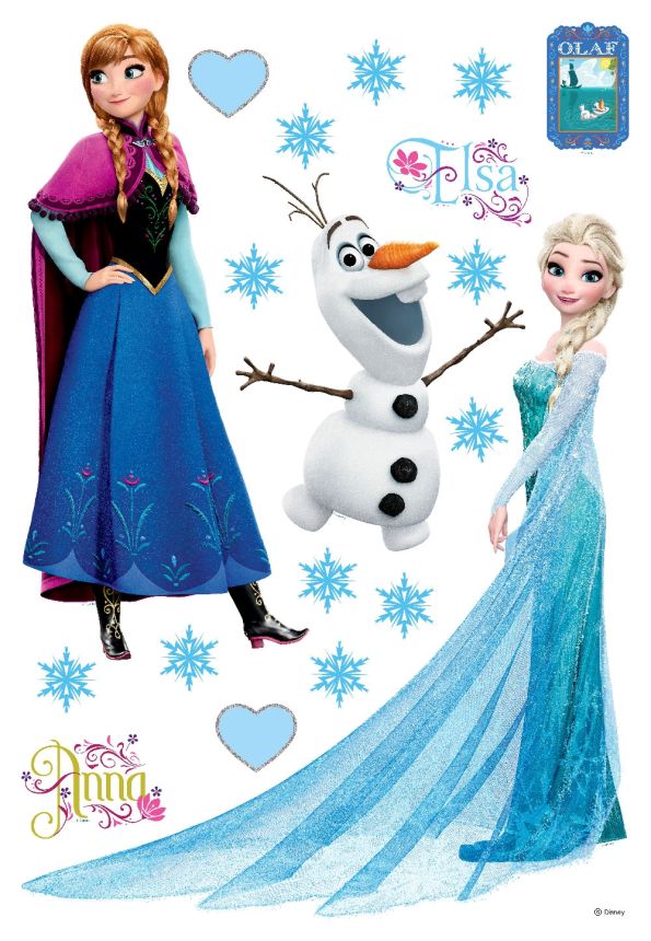 Gyerek öntapadó matrica Jégkirályság DK 1729, Disney, Frozen II, AG Design