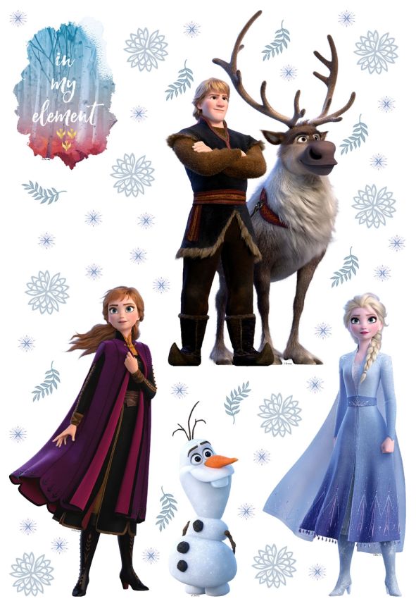 Gyerek öntapadó matrica Jégkirályság DK 1731, Disney, Frozen II, AG Design