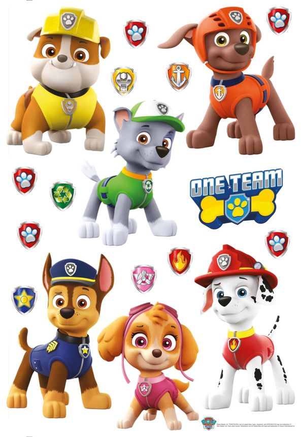 Gyerek öntapadó matrica DK 1733, Disney, Mancs Őrjárat, AG Design