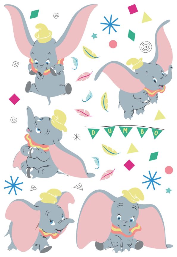 Gyerek öntapadó matrica DK 1735, Disney, Dumbo, AG Design
