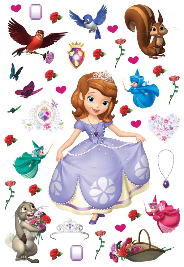 Gyerek öntapadó matrica DK 1738, Disney, Sofie, AG Design