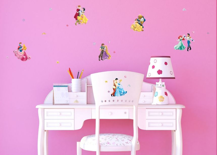 Gyerek öntapadó matrica DK 1774, Disney Hercegnők a princové, AG Design