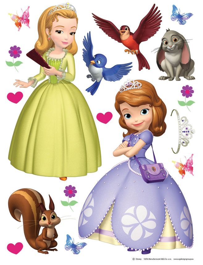Gyerek öntapadó matrica DK 1777, Disney, Sophie, AG Design