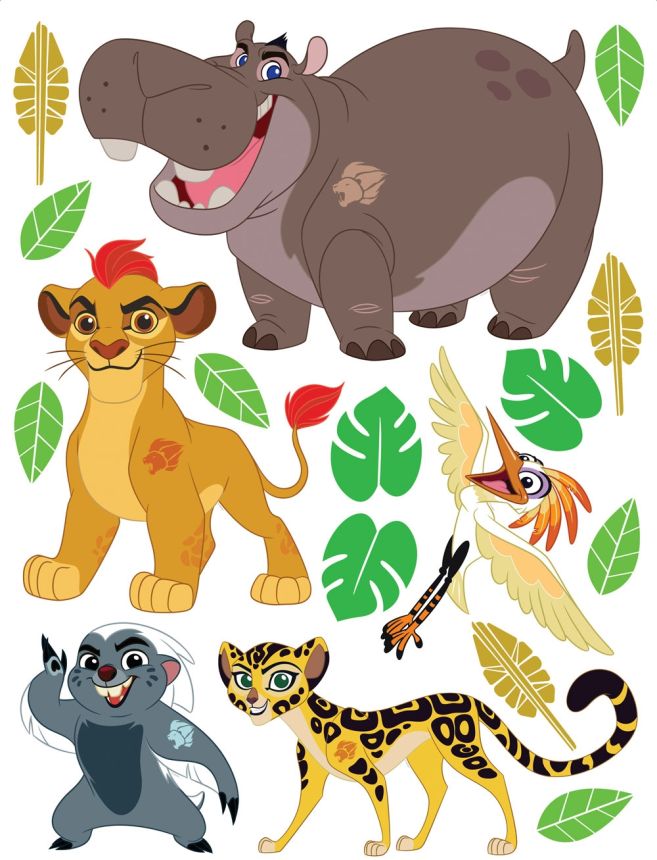 Gyerek öntapadó matrica DK 2301, Disney, Lion Guard, AG Design