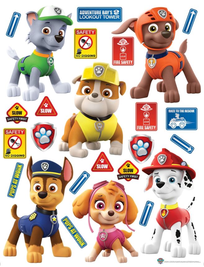 Gyerek öntapadó matrica DK 2325, Disney, Mancs Őrjárat, AG Design