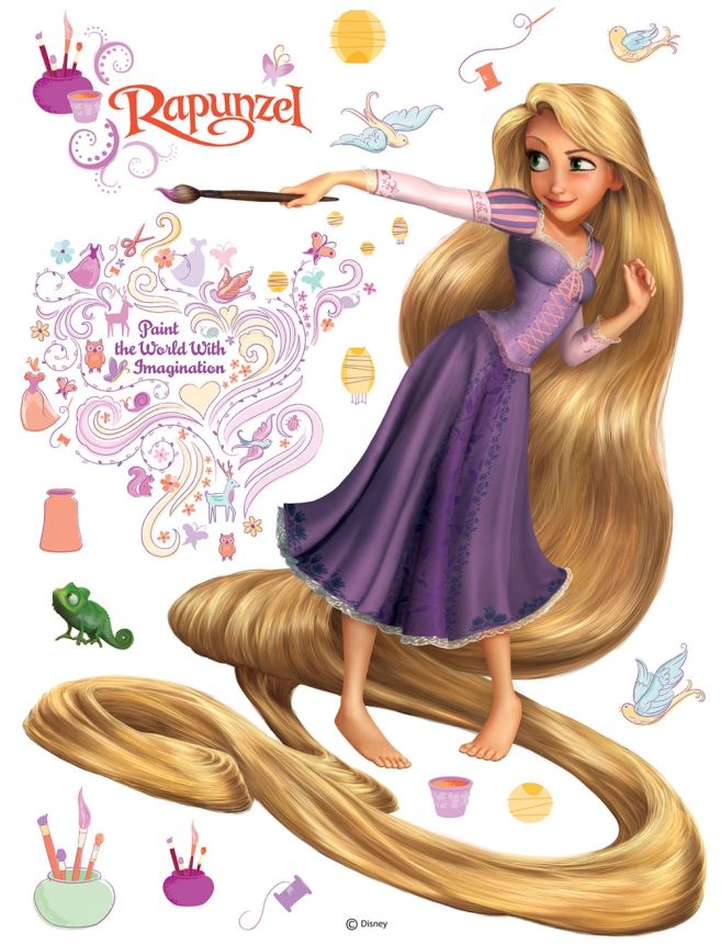 Gyerek öntapadó matrica DK 854, Disney Locika, AG Design