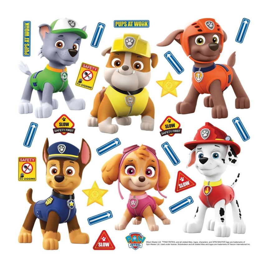Gyerek öntapadó matrica DKS 3814, Disney, Mancs Őrjárat, AG Design