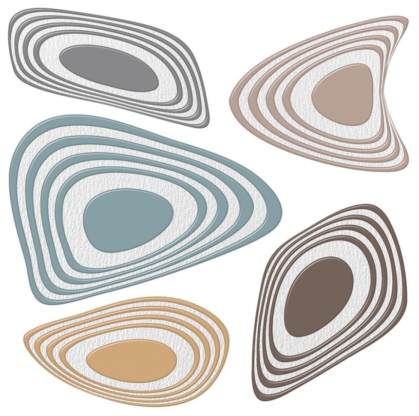 Matrica / öntapadó fali dekoráció SS 3857, Absztrakt Semy Color, AG Design
