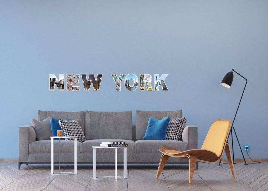 Matrica / öntapadó fali dekoráció SM 3431, New York, AG Design