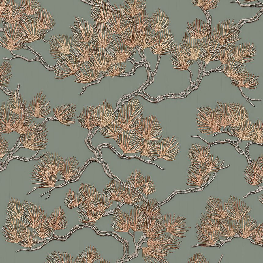Luxus vlies tapéta Fa gallyak WF121013, Wall Fabric, ID Design