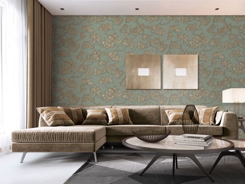 Luxus vlies tapéta Fa gallyak WF121013, Wall Fabric, ID Design