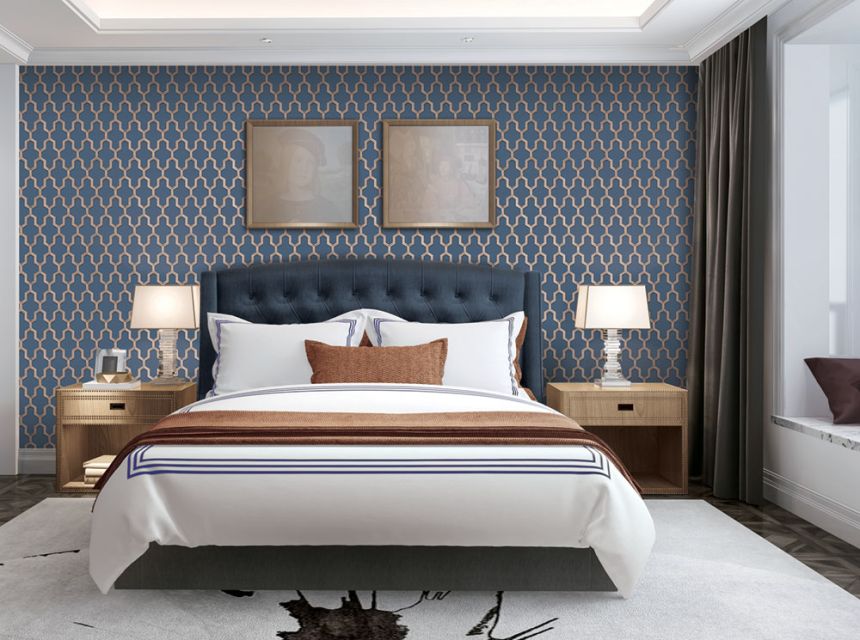 Luxus vlies tapéta, geometrikus mintával WF121027, Wall Fabric, ID Design