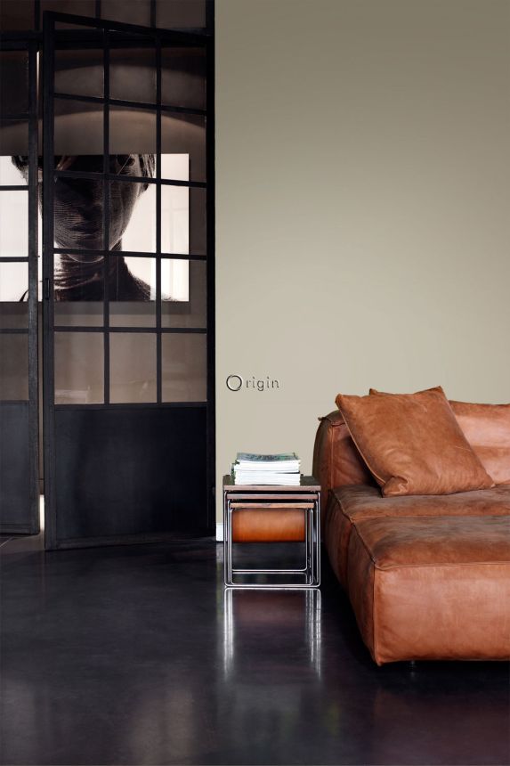 Egyszínű fémes aranybarna vlies tapéta 345706, City Chic, Origin 