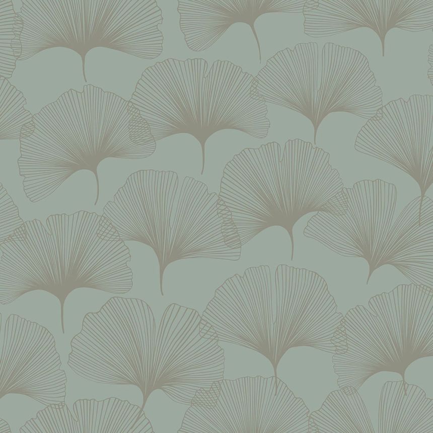 Modern vlies design tapéta - fémes Ginkgo levelek 347733, City Chic, Origin 