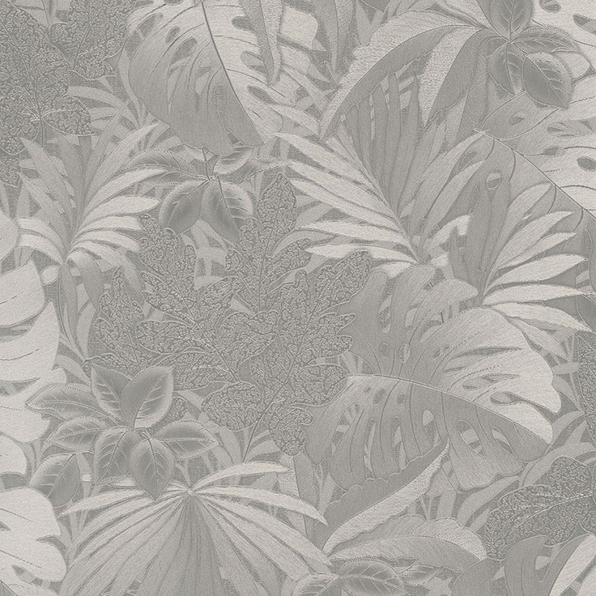 Luxus fémfényű fényes vlies tapéta levelekkel 33302, Botanica, Marburg
