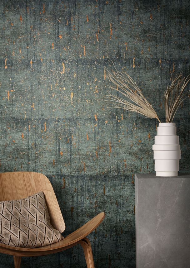 Vlies fekete-bronz beton tapéta 33239, Natural Opulence, Marburg
