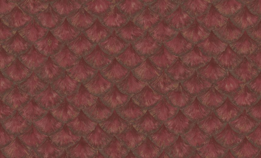 Luxus bordó-arany vlies tapéta geometrikus mintával, 86094, Valentin Yudashkin 5, Emiliana Parati