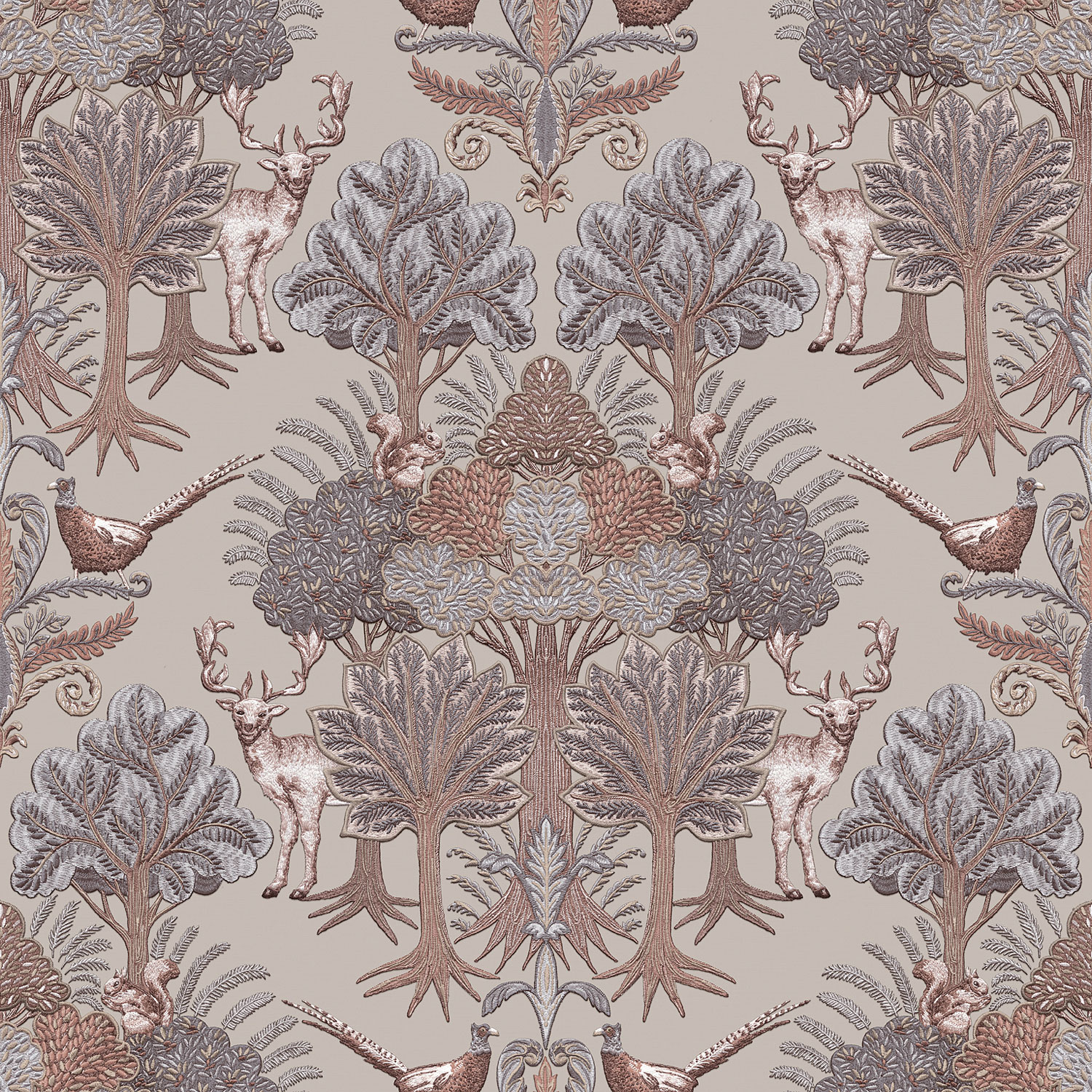 Luxus vlies tapéta, fák, állatok, TP422302, Tapestry, Design ID