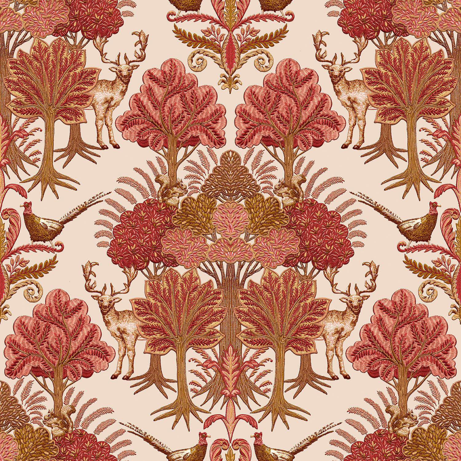 Luxus vlies tapéta, fák, állatok, TP422304, Tapestry, Design ID