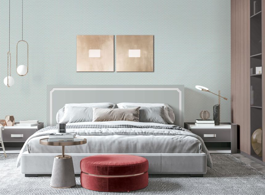 Geometrikus vlies tapéta, szövet utánzat, TP422804, Tapestry, Design ID