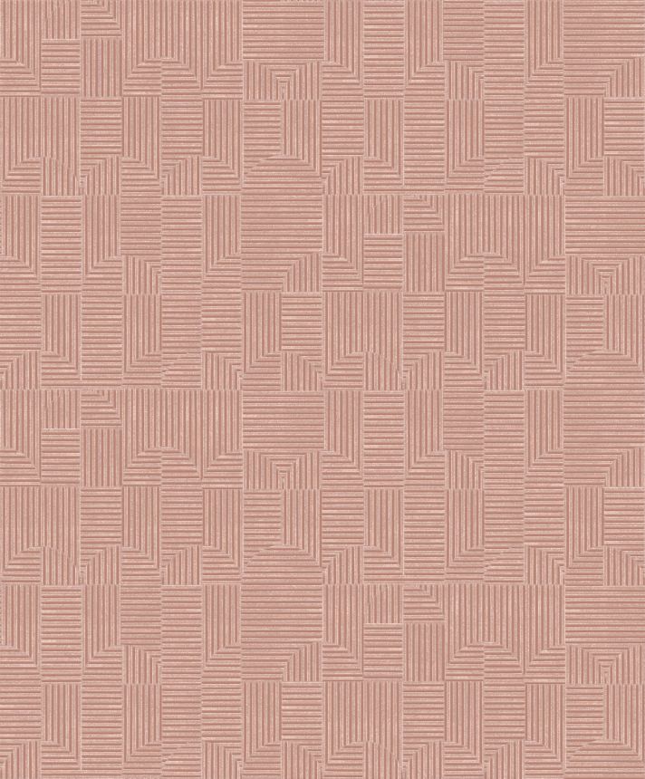 Régi rózsaszín geometrikus vlies tapéta,  ILA403, Aquila, Khroma by Masureel