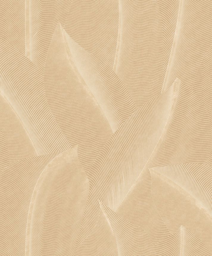 Bézs vlies tapéta levelekkel, AL26220, Allure, Decoprint