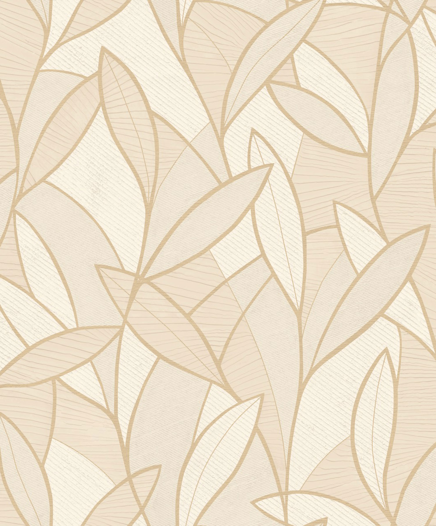 Bézs-arany vlies tapéta levelekkel, AL26231, Allure, Decoprint