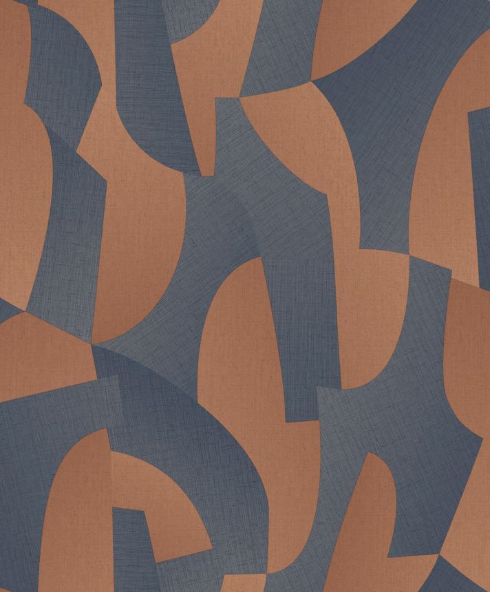 Kék-barna geometrikus vlies tapéta, AL26272, Allure, Decoprint