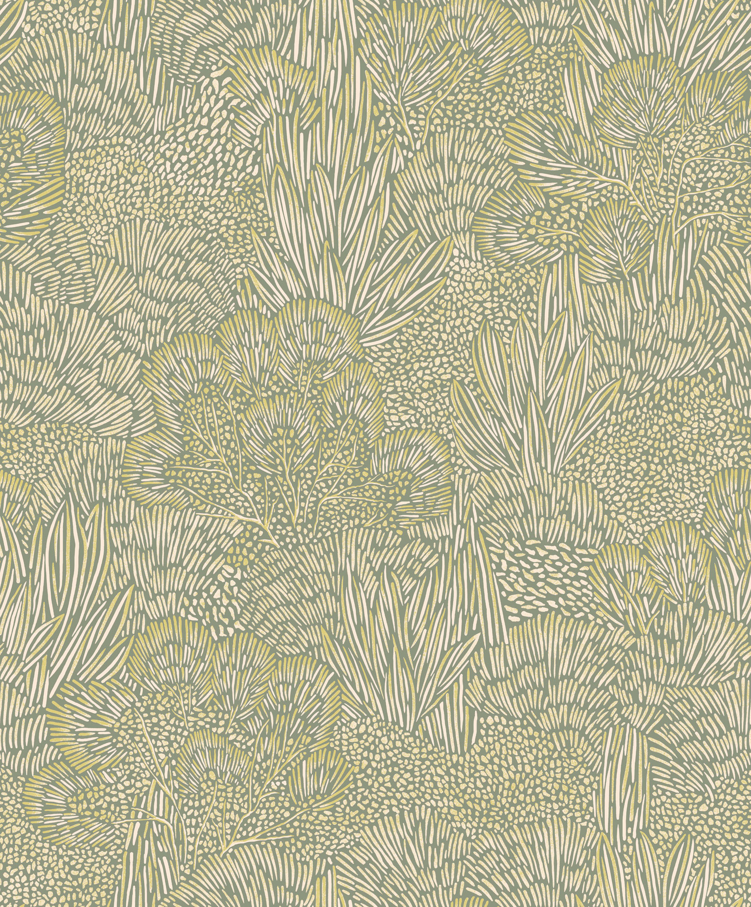 Zöld-arany vlies tapéta, táj, fák, BA26063, Brazil, Decoprint