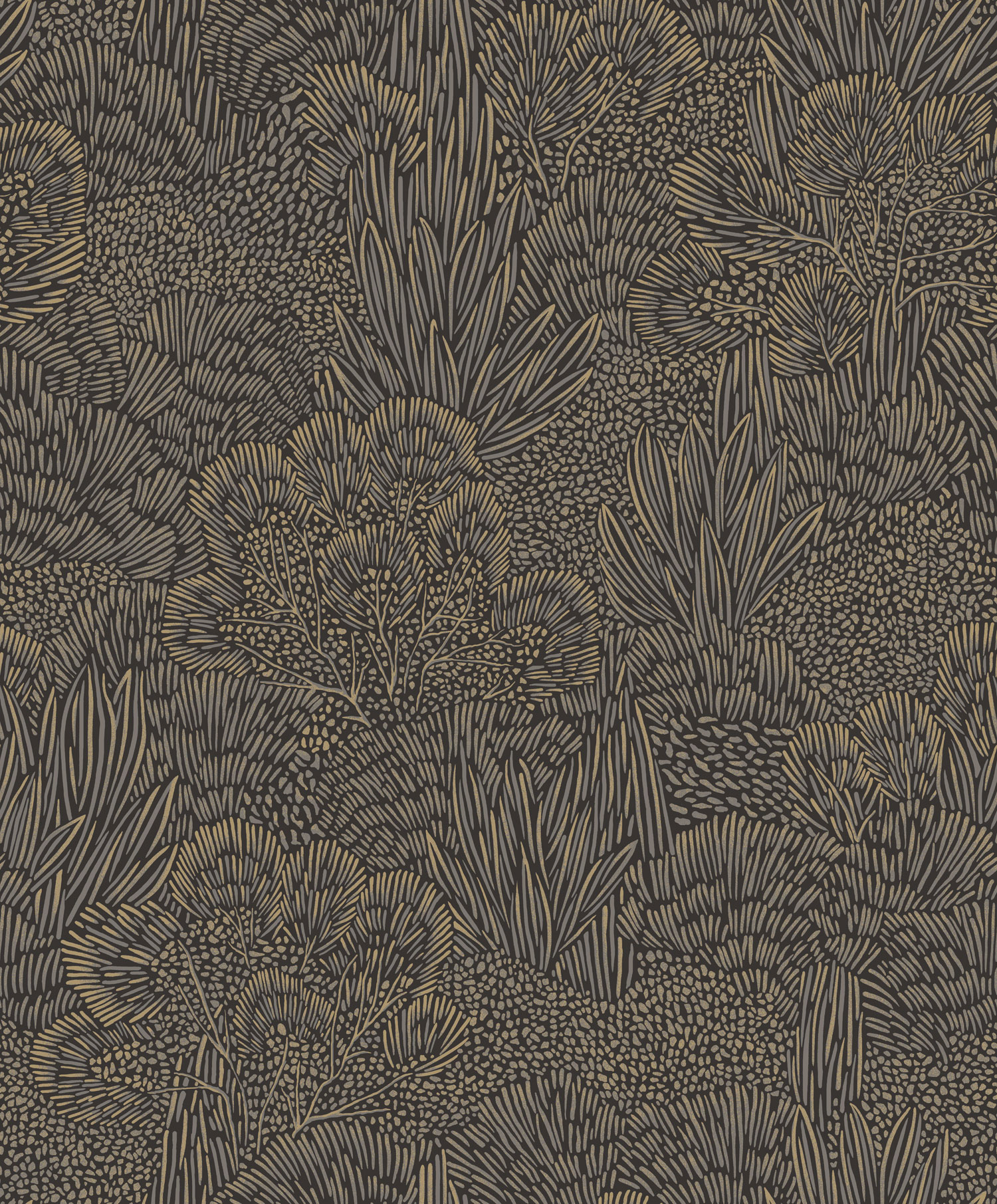 Fekete-arany vlies tapéta, táj, fák, BA26065, Brazil, Decoprint