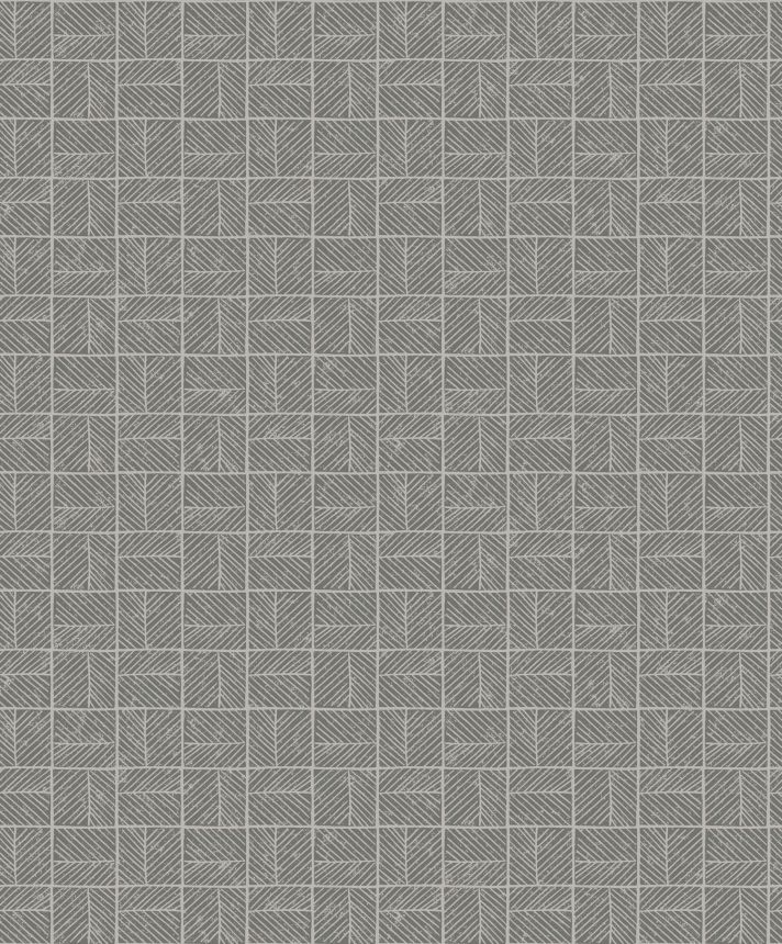 Szürke vlies tapéta, geometrikus mintával, BA26082, Brazil, Decoprint