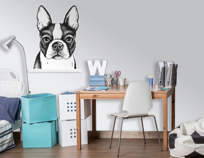 Előre ragasztott nem szőtt tapéta, Bulldog dekoráció, PLC017, Platinum Shapes, Decoprint