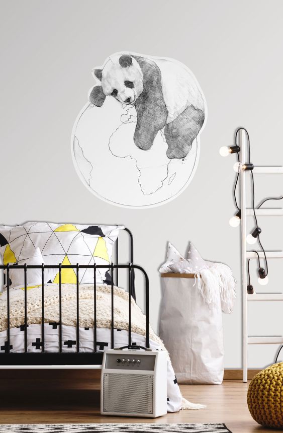 Előre ragasztott polár tapéta, Panda dekoráció, PLC049, Platinum Shapes, Decoprint