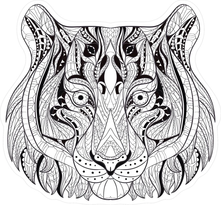 Előre ragasztott nem szőtt tapéta, Tigris, PLC054, Platinum Shapes, Decoprint