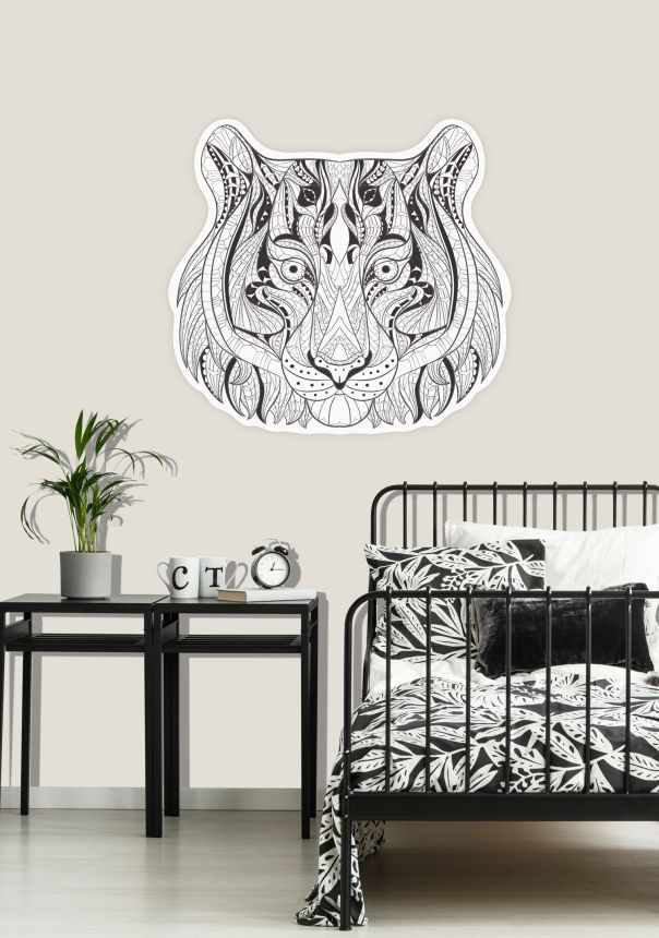 Előre ragasztott nem szőtt tapéta, Tigris, PLC054, Platinum Shapes, Decoprint