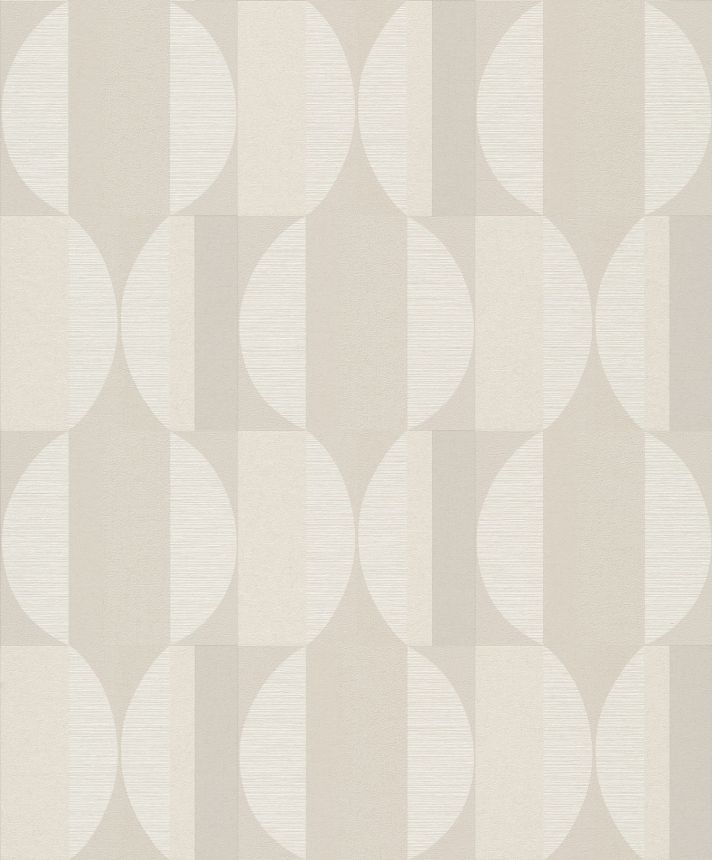 Krémszínű vlies geometrikus tapéta, CU3101, Cumaru, Grandeco