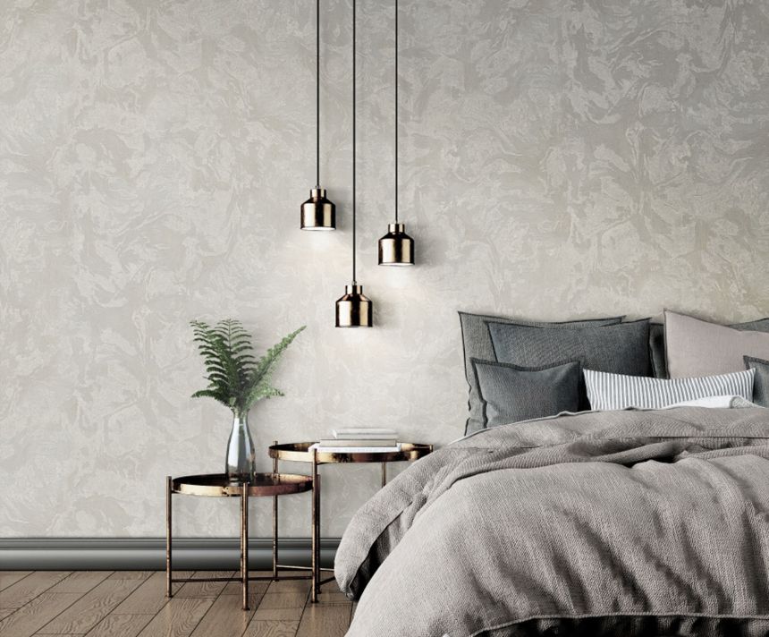 Luxus szürke stukkó polár tapéta, M69934, Splendor, Zambaiti Parati