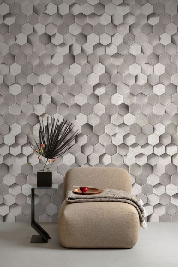 Geometrikus vlies 3D fotótapéta, ML4301, Mural Young Edition, Grandeco