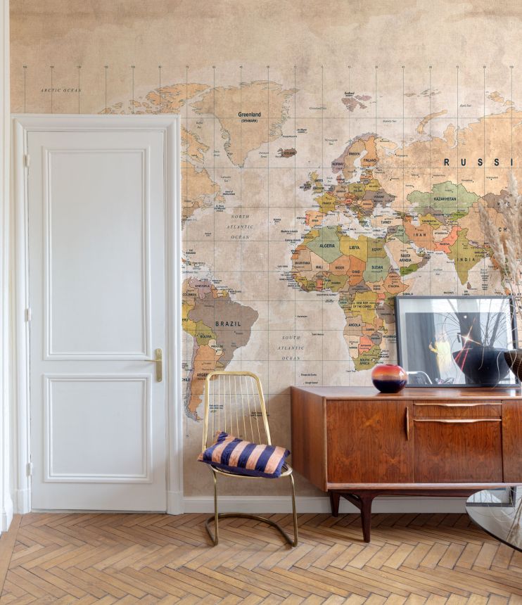 Vlies fotótapéta, Világtérkép, ML3001, Mural Young Edition, Grandeco