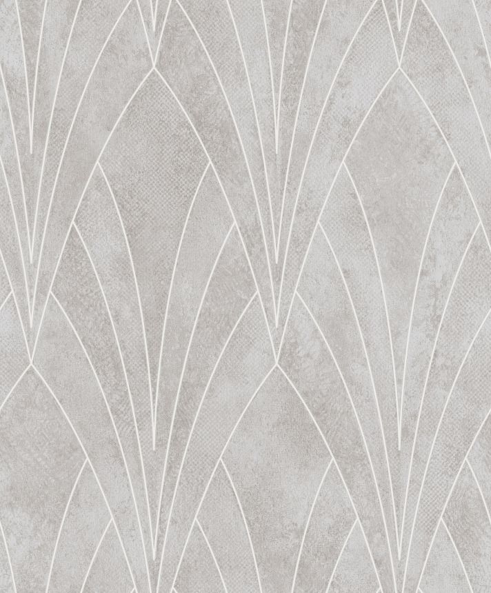 Szürke modern geometrikus mintás design tapéta, Art Deco, L85607, Elegance, Ugepa
