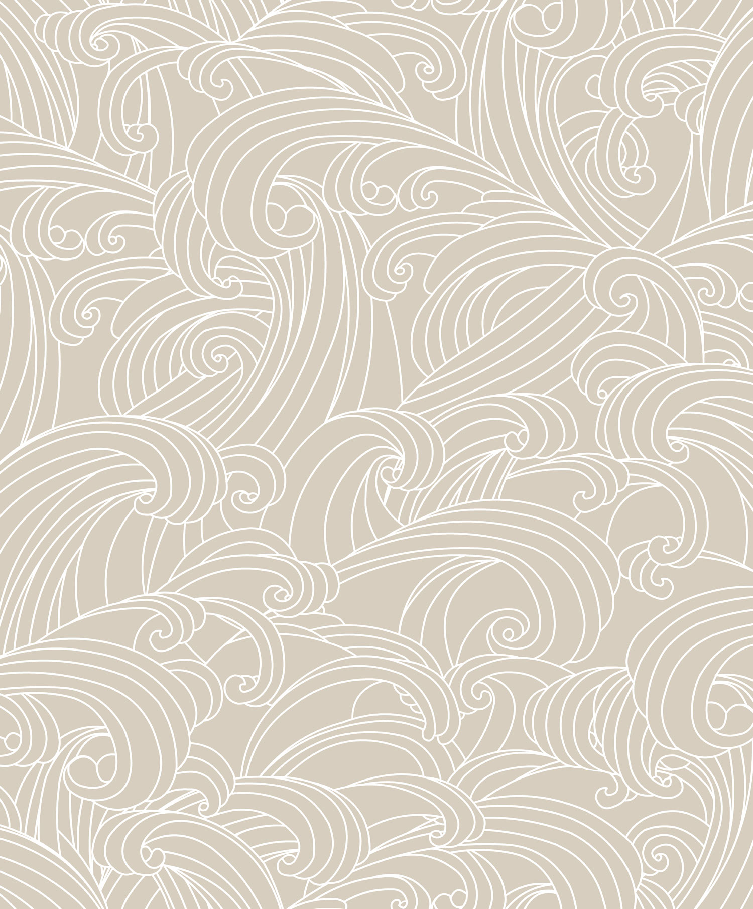 Bézs vlies tapéta, tenger hullámai, M62907, Elegance, Ugepa