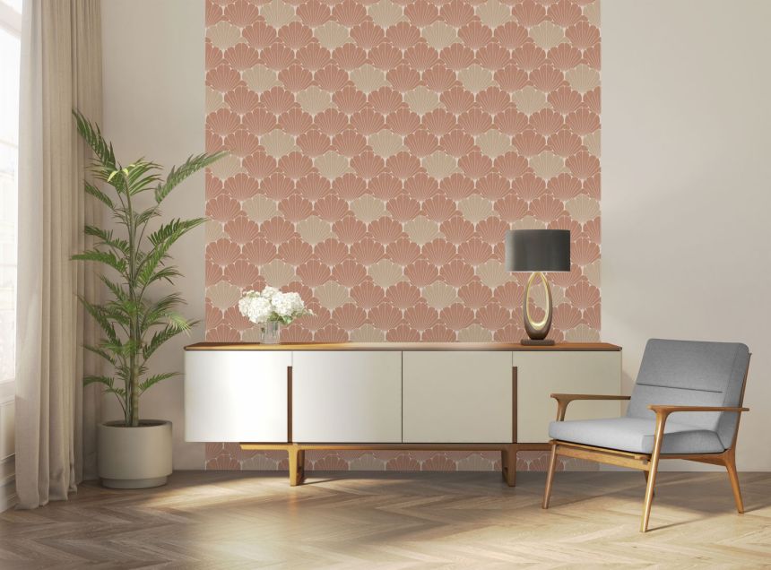 Barna és arany virágos vlies tapéta, M64005, Elegance, Ugepa