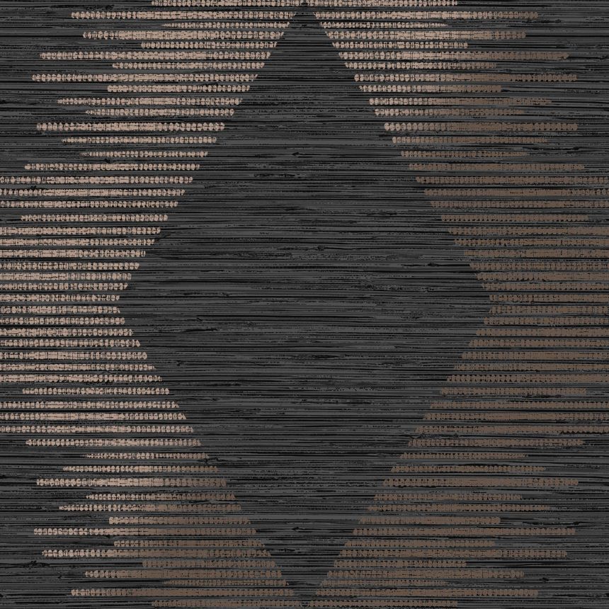 Fekete-arany geometrikus vlies tapéta, 120723, Vavex 2025