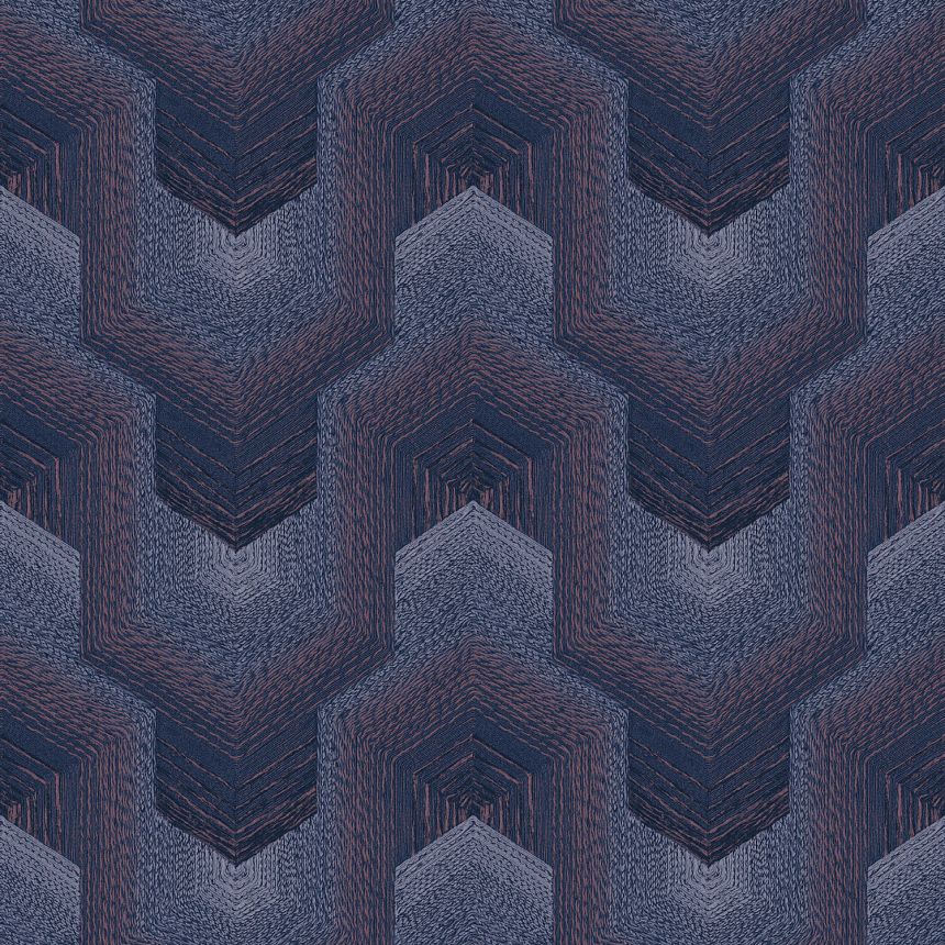 Lila geometrikus vlies tapéta, TP422916, Exclusive Threads, Design ID
