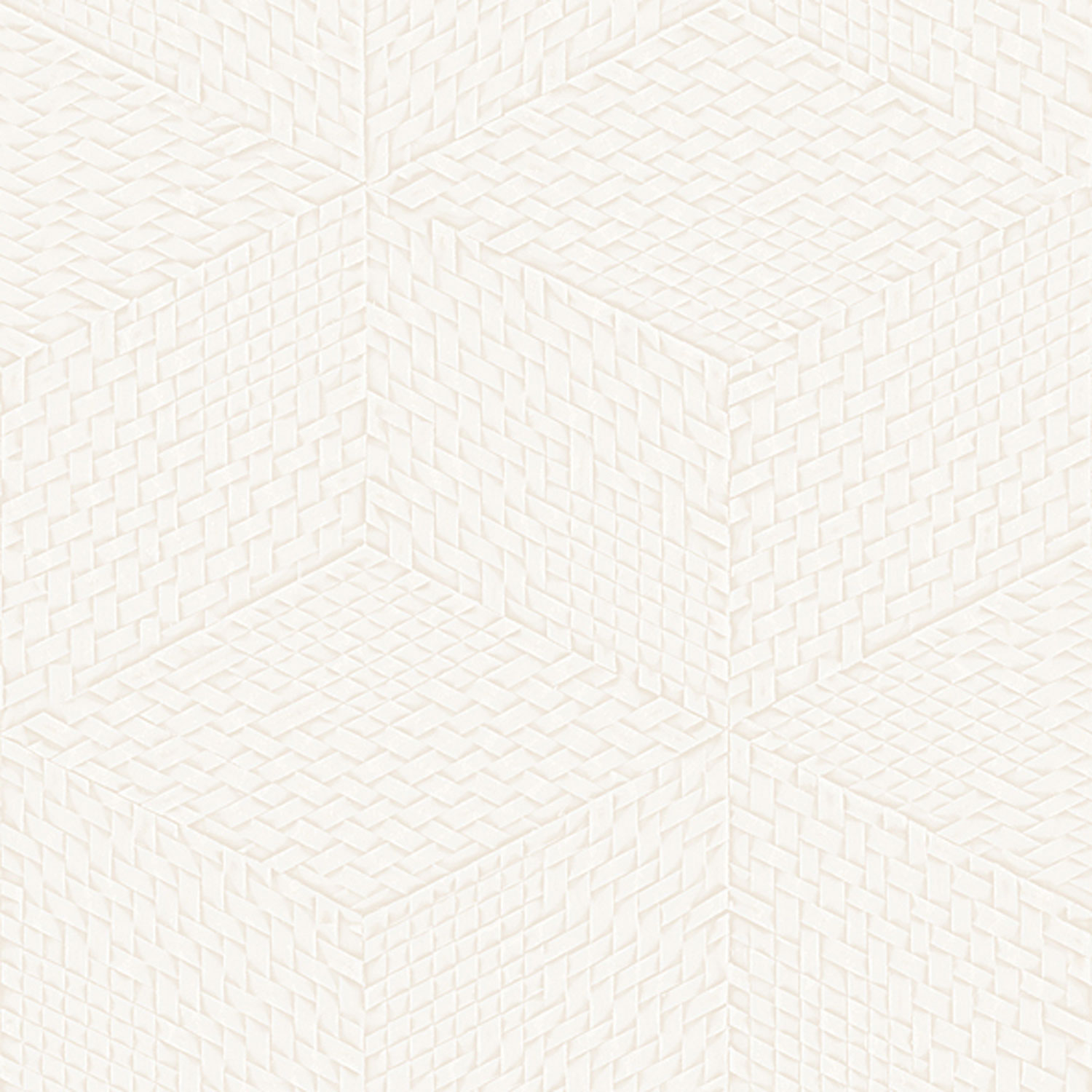 Fehér vlies geometriai 3D tapéta, TP422951, Exclusive Threads, Design ID