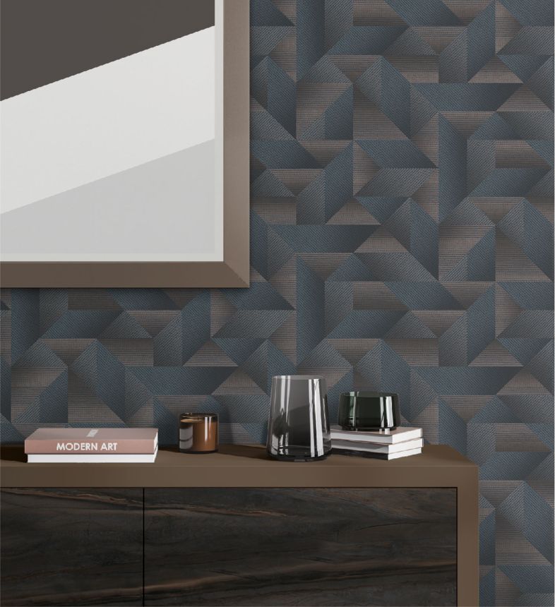 Luxus 3D geometriai vlies tapéta, TP422977, Exclusive Threads, Design ID