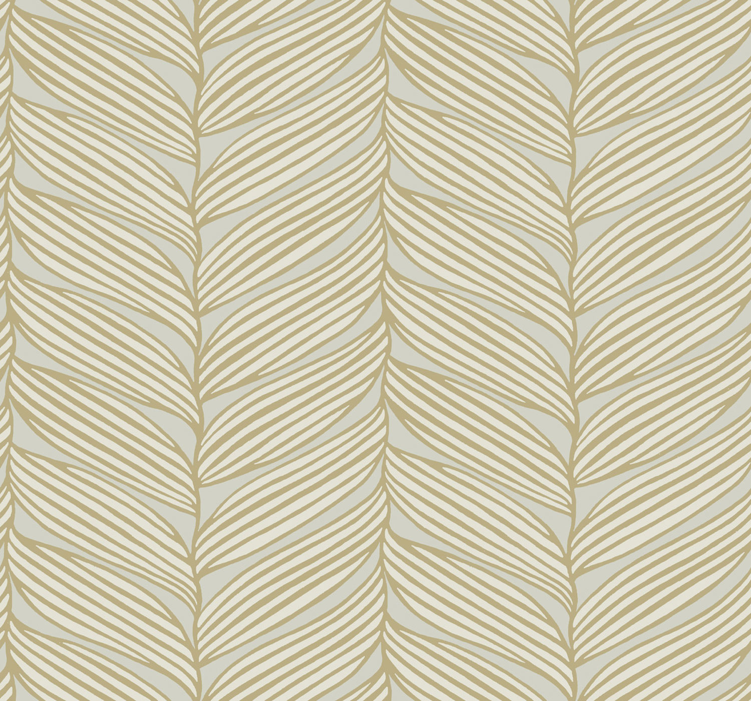Szürke-arany vlies tapéta, levelek, MD7162, Modern Metals, York