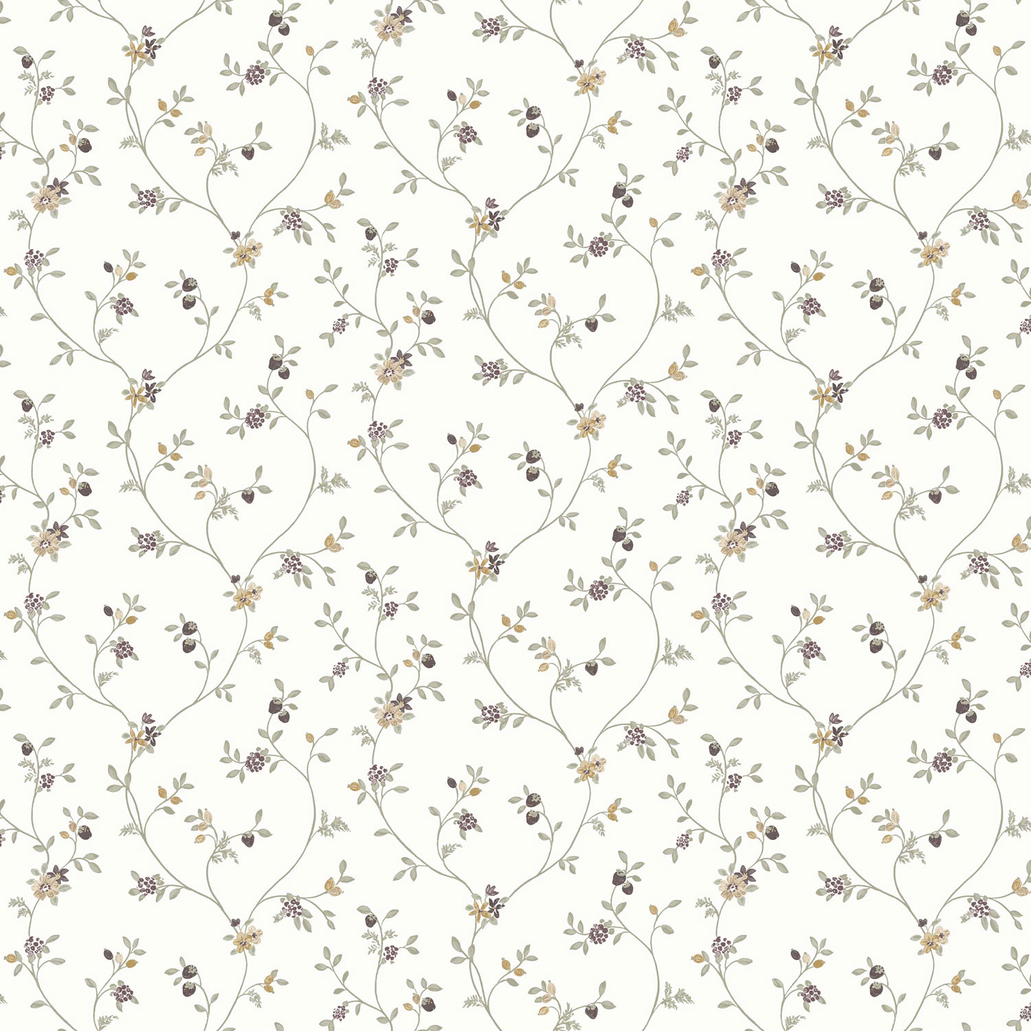 Fehér vlies virágos tapéta, 12333, Fiori Country, Parato