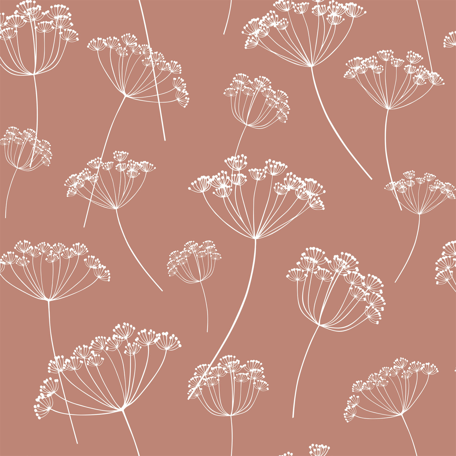 Barna vlies virágos tapéta, füvek, 139320, Vintage Flowers, Esta Home