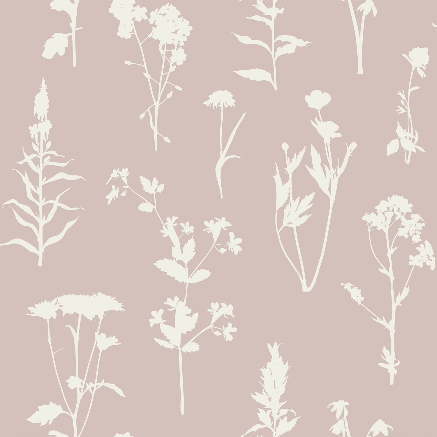 Rózsaszín vlies tapéta, virágok, levelek, 139393, Vintage Flowers, Esta Home